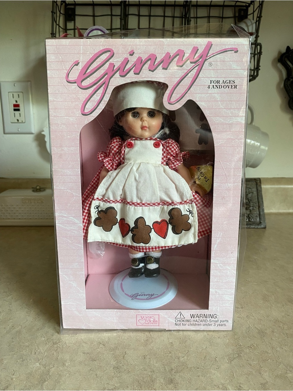 New Vintage 1995 Vogue Doll Ginny Chef Baker Gingerbread Cookies 90s Collectible
